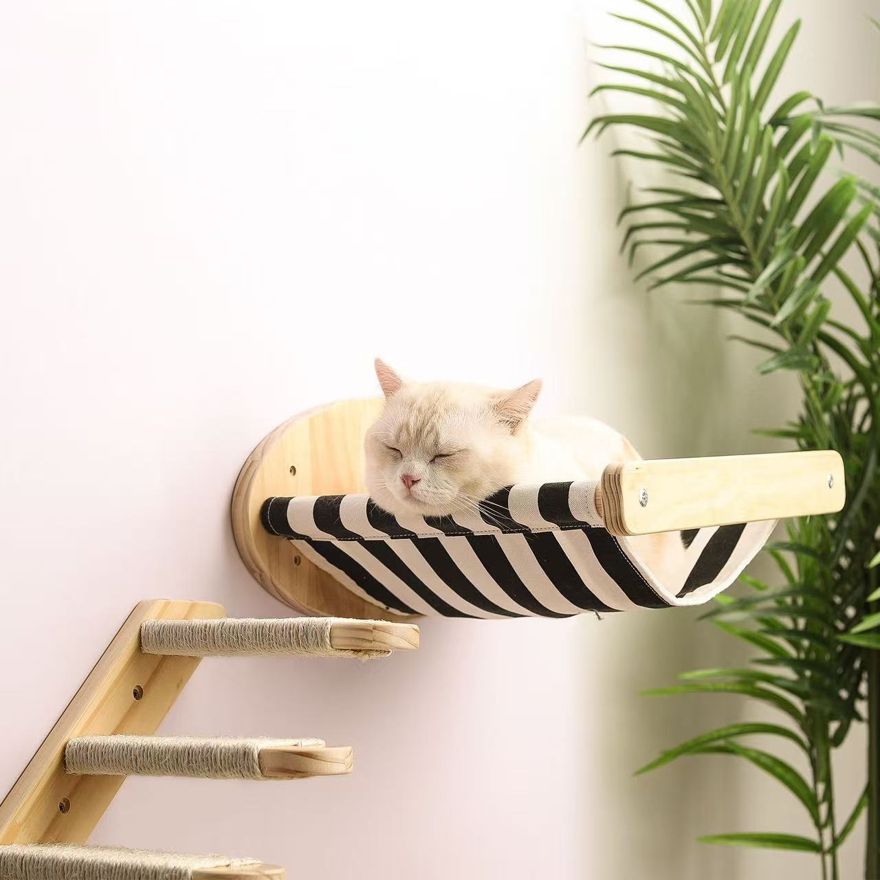 实木壁挂猫吊床